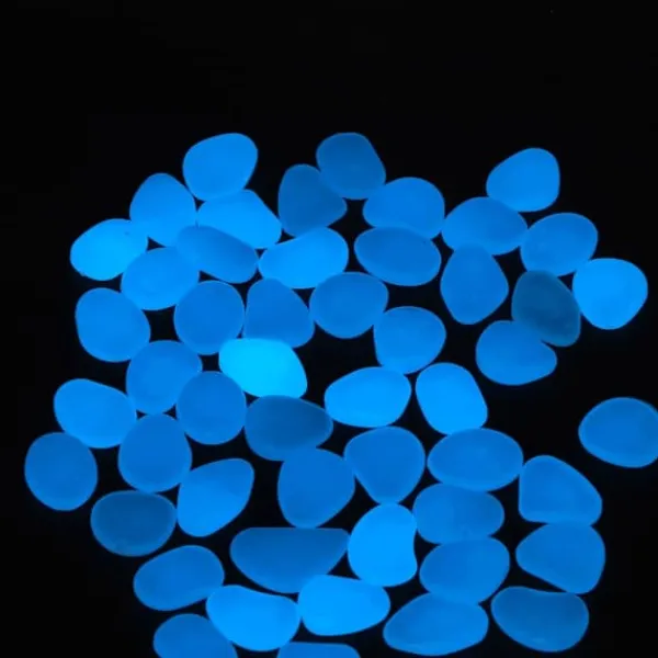 Best Utomhus självlysande stenar Färgglada fluorescerande självlysande småsten för mörk trädgård Gårdväg Trädgårdsleder 200 / Väska Mörkblå Havesten & Trædesten