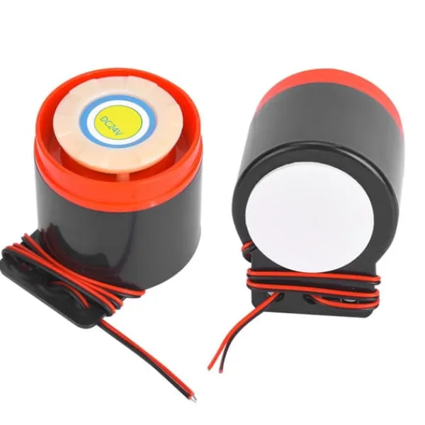 Hot 24V 110dB Aktiv Buzzer Alarm Bipper med Ledning - DIY Elektronik Brandalarm