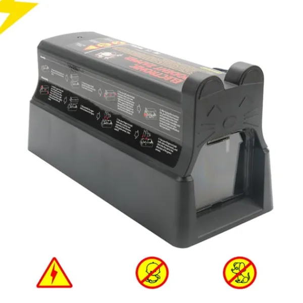Discount 220V Elektrisk Musefælde, Høj Spænding 7000V, Alsidige Strømmuligheder, Nem Rengøringsdesign Skadedyrsfælder