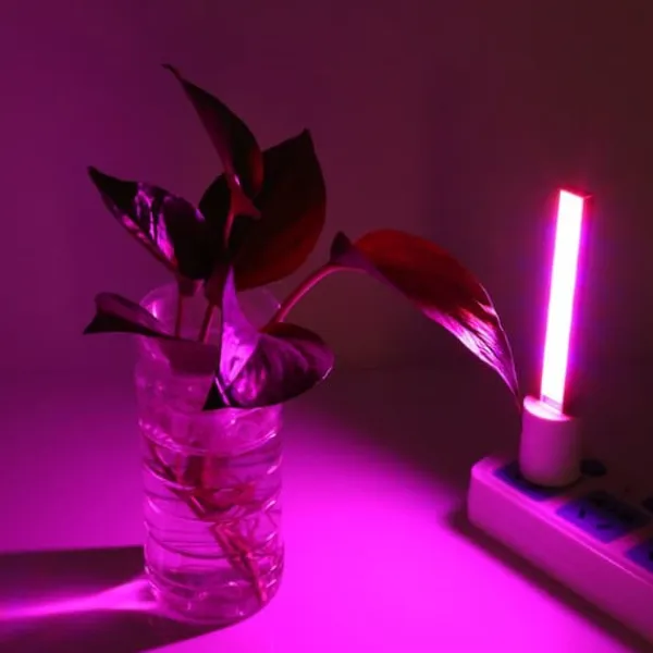 Clearance 5V 14LED 2.5W USB Vækstlampe Indendørs Blomstrende Grøntsager Potteplanter Vækstlampe (14LED 12cm) Krukkeplanter Indendørs