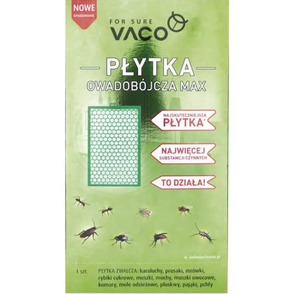 Insektmiddel & Dyreafvisende Middel^VACO MAX insekticidplade
