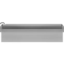 Springvand & Damme^Vandfald med LED RGB-farver i rustfrit stål - Dekorativ havedam | Størrelse: 30 cm