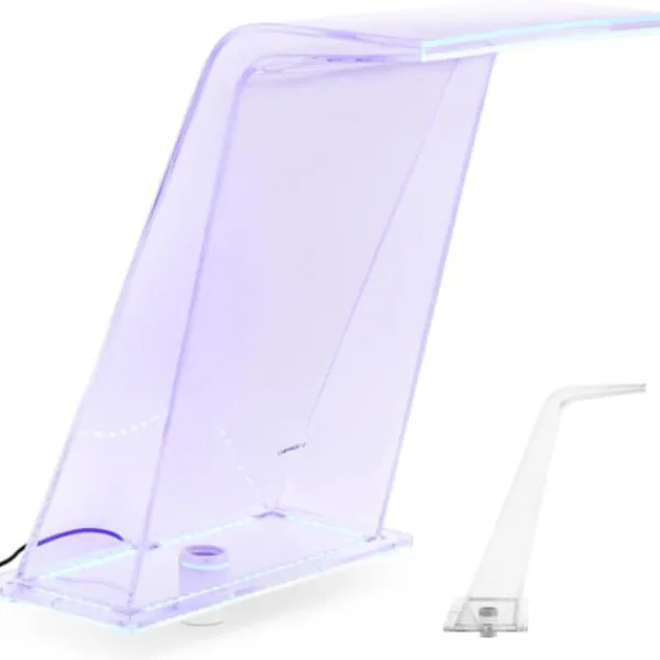 Hot Vandfaldstud med LED-belysning 45 cm, vandgennemstrømning 395 mm Springvand & Damme