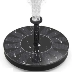 Outlet Vandfontæne solcelledrevet 16 cm Sort Springvand & Damme