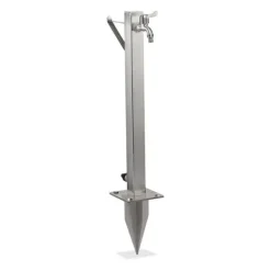 Best Vandhane med slangeholder, 66x30x15 cm, Sølv Vanding