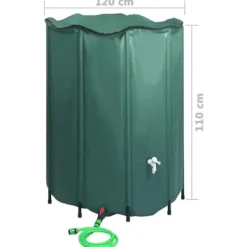 Discount Vandingsartikler - Living sammenklappelig regnvandsbeholder med hane 1250 l Regntønder