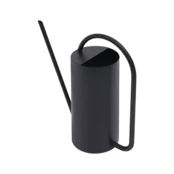 Best Vandkande - Rustfrit stål 201 - Lang tud - 1,4 L - Til stue- og hængeplanter - Bund Ø10 cm - Sort Vanding