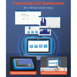 Lækagedetektorer^Vandlækagedetektor, 220x150x50 mm, LCD-touchskærm, indendørs VVS-detektion