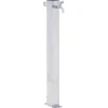 Vanding^Vandsøjle i rustfrit stål - 60 cm firkantet | Farve: Sølv | Størrelse: 60 cm