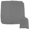 Vandtæt Square SPA Cover - Vejrbestandig Hot Tub Protector - 81,5x81,5x11,8 tommer grå Spa & Udendørsbad