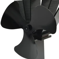 New Varmedrevet ovnventilator 3 blade sort - Brændeovnsventilator - Brændeovnsventilatorer - Home & Living Tilbehør Til Brændeovne & Pejse