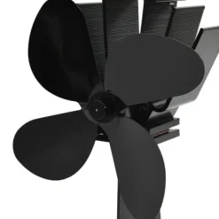 Discount Varmedrevet ovnventilator 4 blade sort - Brændeovnsventilator - Brændeovnsventilatorer - Home & Living Tilbehør Til Brændeovne & Pejse