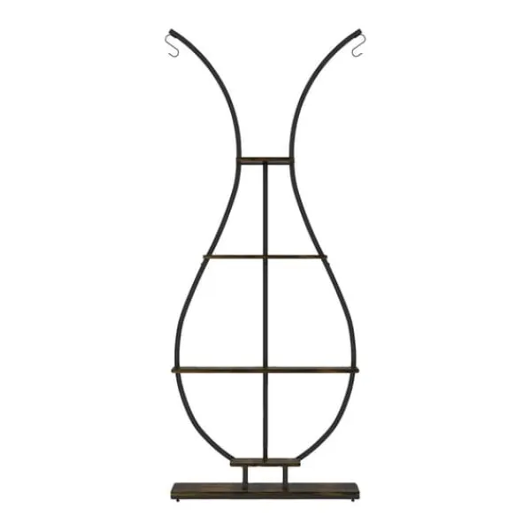 Online Vaseformet Planteholder, Fem Niveauer, Dekorativt Design,sort Krukker & Plantebeholdere