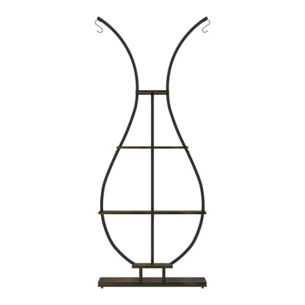 Online Vaseformet Planteholder, Fem Niveauer, Dekorativt Design,sort Krukker & Plantebeholdere