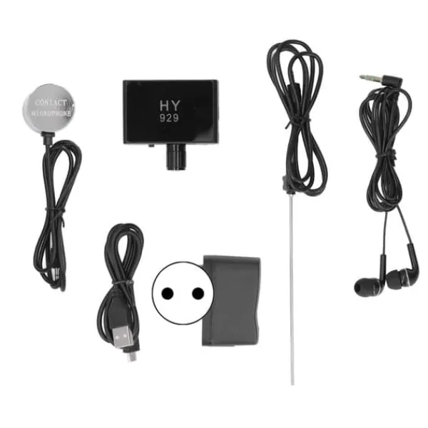 Sale Vattenläckagedetektering Högkänslig läckagemonitor Ljudjustering Vattenledningsläckageövervakning för hemmet EU-kontakt 100‑240V Lækagedetektorer