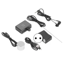 Sale Vattenläckagedetektering Högkänslig läckagemonitor Ljudjustering Vattenledningsläckageövervakning för hemmet EU-kontakt 100‑240V Lækagedetektorer