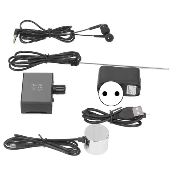 Sale Vattenläckagedetektering Högkänslig läckagemonitor Ljudjustering Vattenledningsläckageövervakning för hemmet EU-kontakt 100‑240V Lækagedetektorer