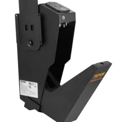 Pengeskabe^Våbenskab, 37x19x8,6 cm, Sort, Biometrisk Stålopbevaring
