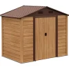Online Vejrbestandigt haveskur med skydedøre Skure, Garager & Carports
