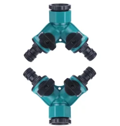 Vanding^2-vejs hosesplitter - Y-stik haveslange-splitter