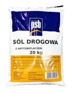 Snerydning^Vejsalt mod isslag med antiklumpningsmiddel PSB 20 kg