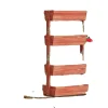 Plantestativer^Vertikal Havebed, Justerbar 4-Niveau Planter, Solidt Fyrretræ Konstruktion,Brun