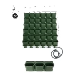 Best Vertikal Vægplantekit, Automatisk Drypvanding, LCD Skærm,Kæmpe, grøn Kit Til Plante- & Urtedyrkning