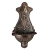 Springvand & Damme^Vægfontæne, 66x37x19,5 cm, Bronze