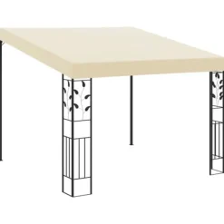 Online Vægmonteret havepavillon 3x3x2,5 m | Farve: Creme Telte & Lysthuse