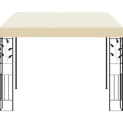 Online Vægmonteret havepavillon 3x3x2,5 m | Farve: Creme Telte & Lysthuse