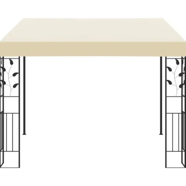 Online Vægmonteret havepavillon 3x3x2,5 m | Farve: Creme Telte & Lysthuse