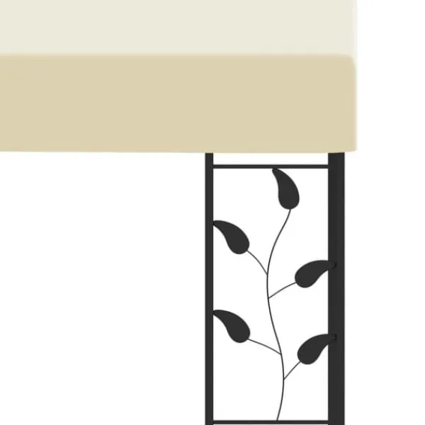 Online Vægmonteret havepavillon 3x3x2,5 m | Farve: Creme Telte & Lysthuse