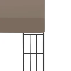 Hot Vægmonteret pavillon 4x3 m stof gråbrun - Væghængt Pavillon - Væghængte Pavilloner - Home & Living Telte & Lysthuse