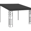Telte & Lysthuse^Vægmonteret pavillon 3x3x2,5 m - Havepavillon | Farve: Antracitgrå