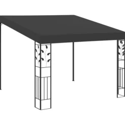 Telte & Lysthuse^Vægmonteret pavillon 3x3x2,5 m - Havepavillon | Farve: Antracitgrå