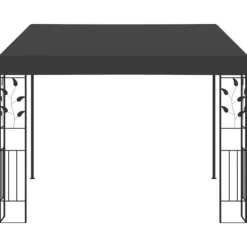 Telte & Lysthuse^Vægmonteret pavillon 3x3x2,5 m - Havepavillon | Farve: Antracitgrå