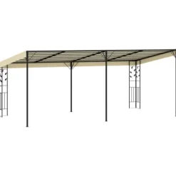 Telte & Lysthuse^Vægmonteret pavillon 6x3x2,5 m cremefarvet - Markise - Markiser - Home & Living