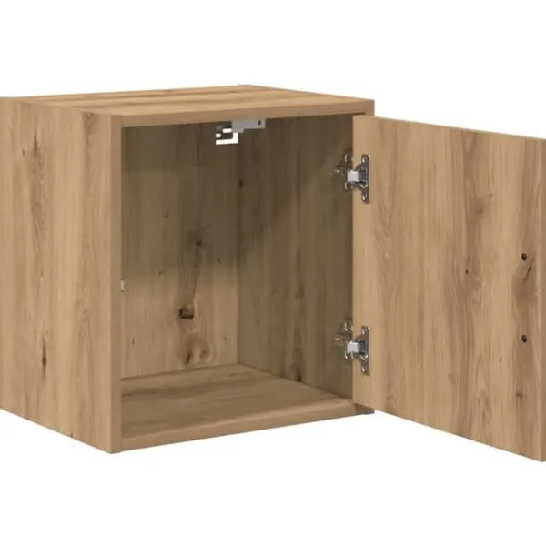 Clearance Vægskab til garage - Stabilt konstrueret træ | Farve: Natur | Størrelse: 80x30x90 cm Skure, Garager & Carports