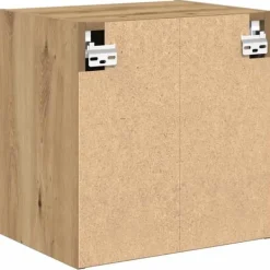Clearance Vægskab til garage - Stabilt konstrueret træ | Farve: Natur | Størrelse: 80x30x90 cm Skure, Garager & Carports