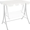 New baldakin til havegynge 188/168x145/110 cm hvid - Festtelte & havepavilloner – tage Telte & Lysthuse