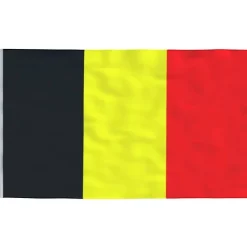 Clearance Belgien flag og flagstang 5,55 m aluminium Flag & Vindposer