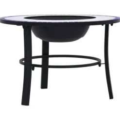 Sale bålfad mosaik 68 cm keramik blå og hvid - Ildsteder Pejse