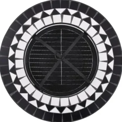 New bålfad mosaik 68 cm keramik sort og hvid - Ildsteder Pejse