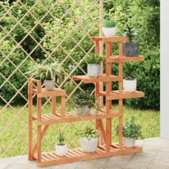 vidaXL Plantestativer^blomsterstativ 110x25x111 cm massivt fyrretræ - Planteborde