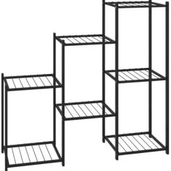 Online blomsterstativ 83x25x80 cm jern sort - Planteborde Plantestativer