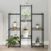 vidaXL Plantestativer^blomsterstativ 85x25x100 cm jern sort - Planteborde