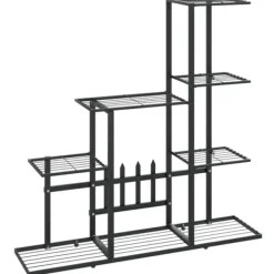 vidaXL Plantestativer^blomsterstativ 94,5x25x88 cm metal sort - Planteborde