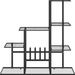 vidaXL Plantestativer^blomsterstativ 94,5x25x88 cm metal sort - Planteborde