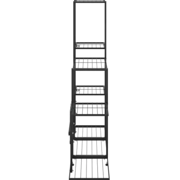 vidaXL Plantestativer^blomsterstativ 94,5x25x88 cm metal sort - Planteborde