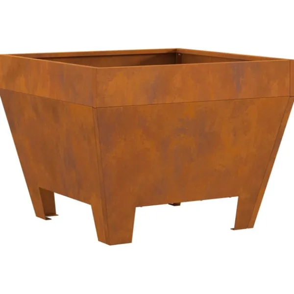 Outlet Bålsted Brun 50 x 50 x 38 cm Forvitret stål Pejse